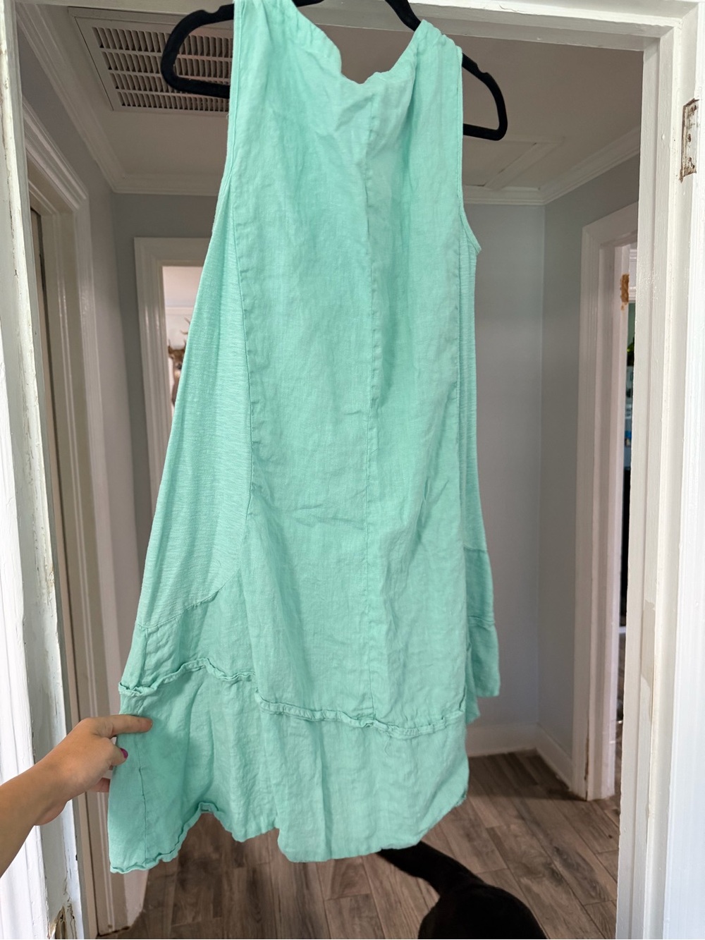 cut loose Mint Green Sleeveless Mini Dress - Picture 5 of 6